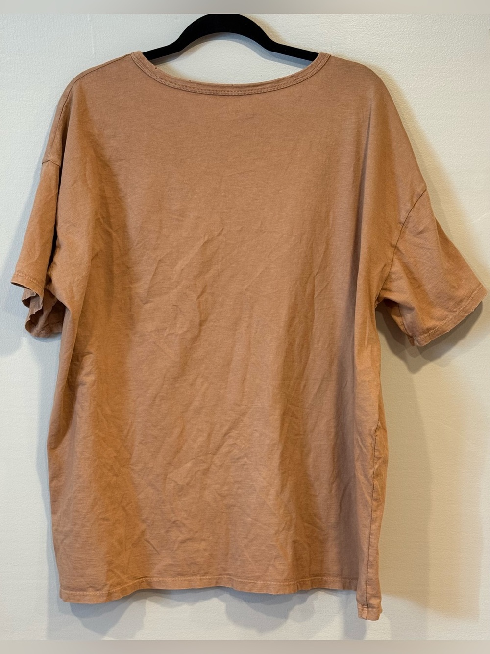 Aerie Real Soft Women’s V-Neck Tan T-Shirt Size XL - Picture 2 of 6